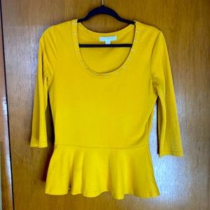 Mustard yellow top